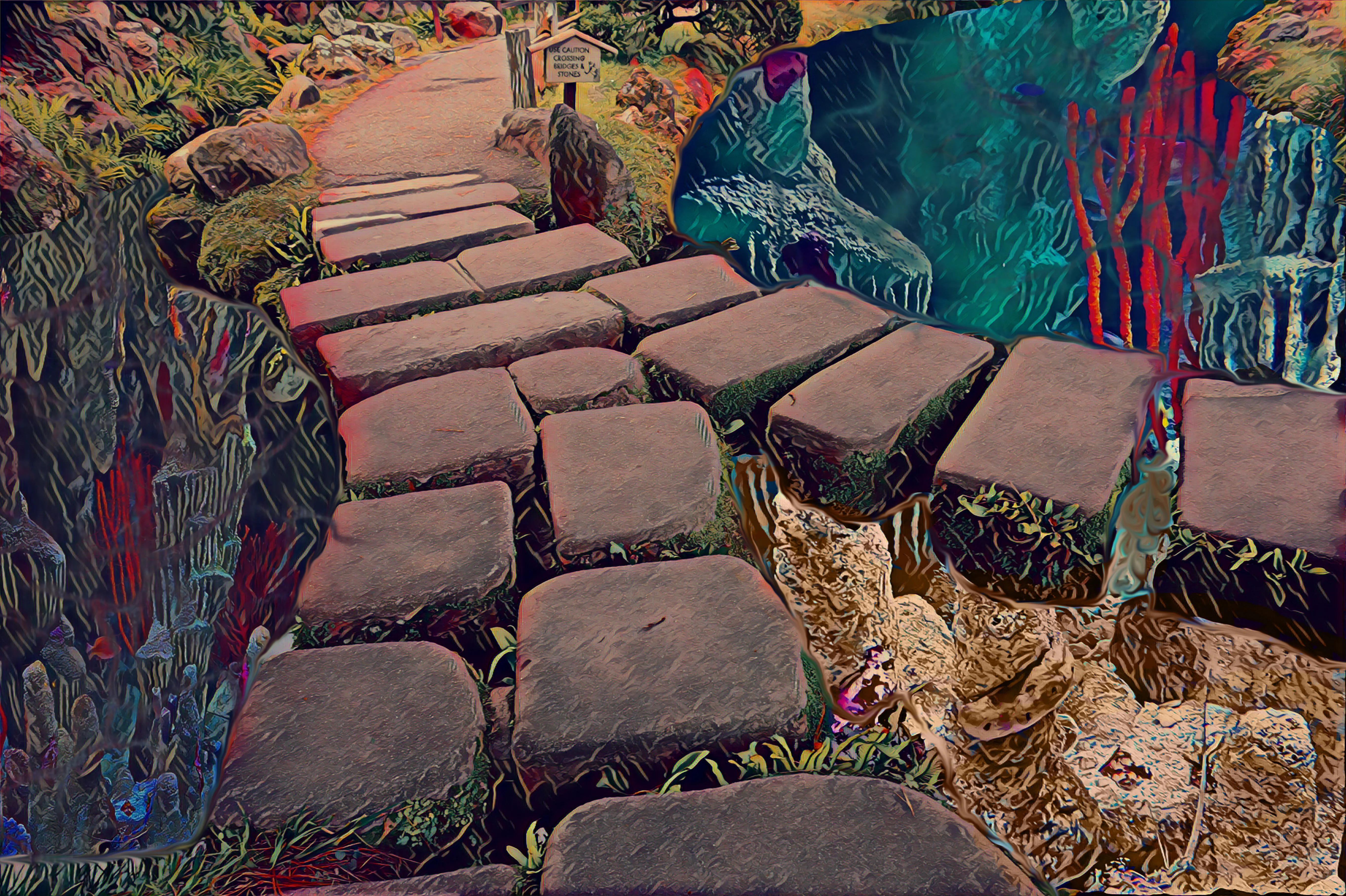 Psychedelic study of stairs